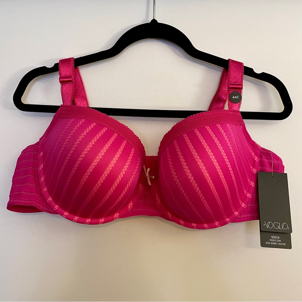 Ti Voglio Penningtons Gisella Padded Underwire Demi Bra 44C. NWT Plus Size.